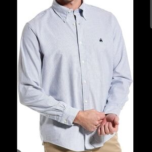 Brooks Brothers Men's stripe Cotton Non-iron Shirt Size M